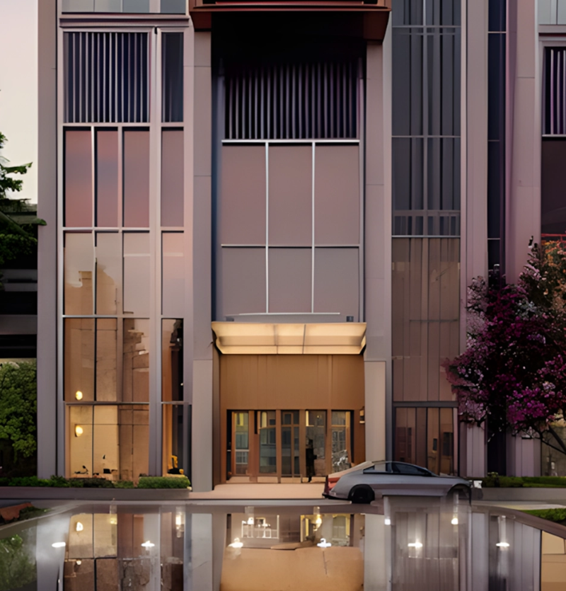 Landscaped gardens and green spaces at Birla Arika Sector 31 Gurugram